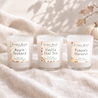 Fall Edition Discovery Set with Pumpkin Harvest, Vanilla Chai Tea, and Apple Orchard mini candles